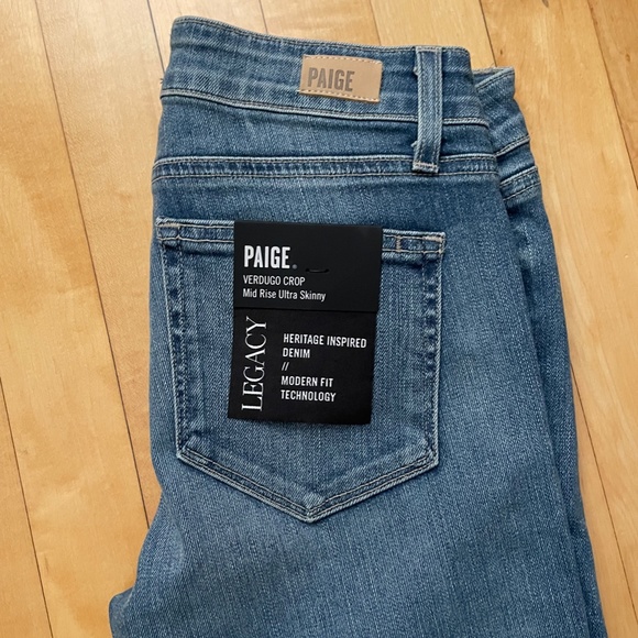 NWT Paige Verdugo Crop Mid Rise Ultra Skinny size 27 - Picture 5 of 5